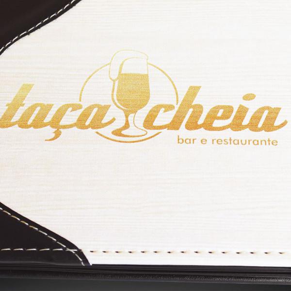 Cardápio com Corte Especial Taça Cheia