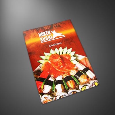 Cardápio Laminado Hoken Sushi